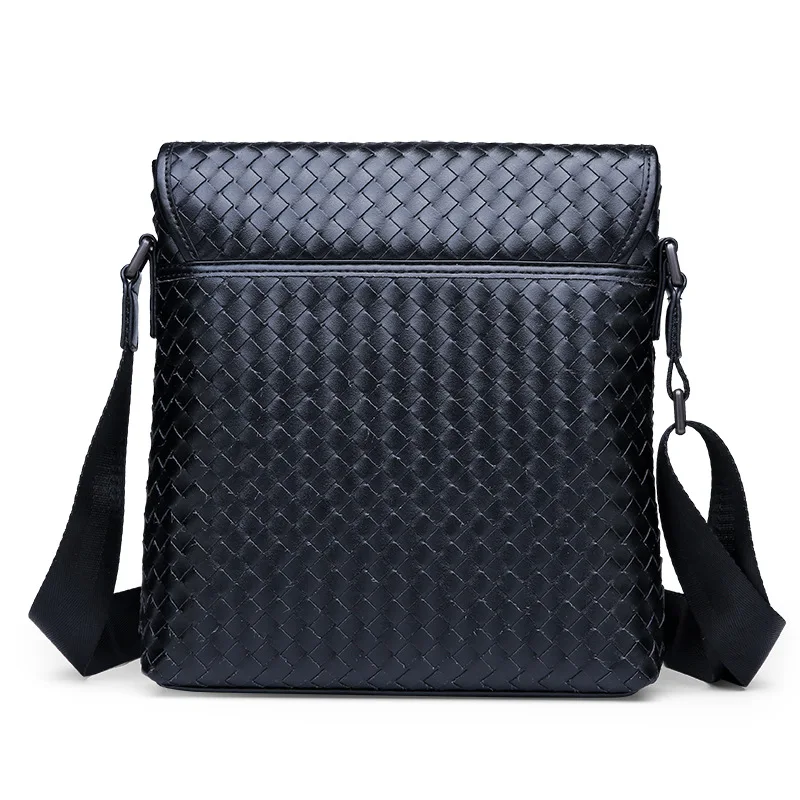 Nieuwe mode heren zakelijke schoudertas geweven casual crossbody tas mannelijke messenger bag reistas