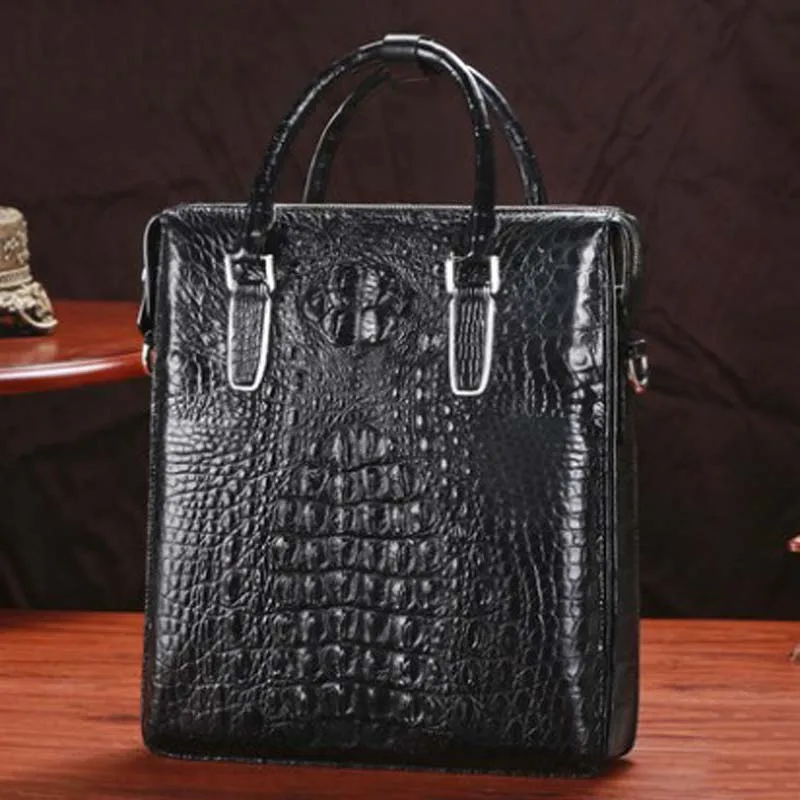 

kafandi new arrival crocodile bag men bags Single shoulder bag business men briefcase men bags vertical section men bag