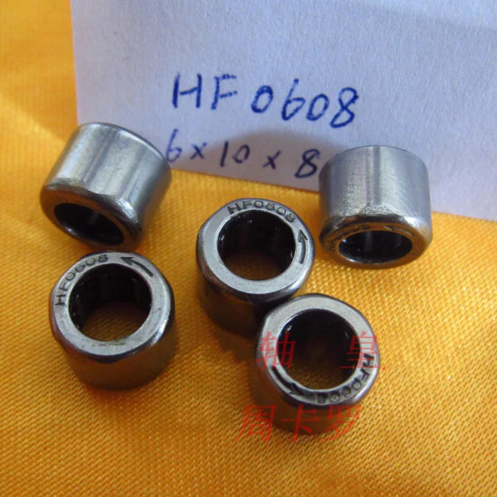 100pcs HF0608 EWC0608 One way clutch needle roller bearing smooth hexagon  6x10x8 mm  Fishing gear bearings 6mm * 10mm * 8mm