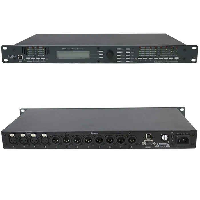 TKG DSP Digital performance Karaoke processor 4.8 SP 4 In and 8 Output  audio speaker management Equipment 4.8SP processor