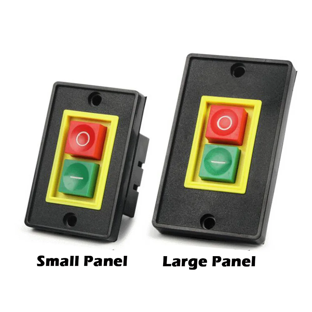 AC 380V 2KW I/O On Off Start Stop Push Button Switch 6 Screw Terminals QCS1 Large/Small Panel