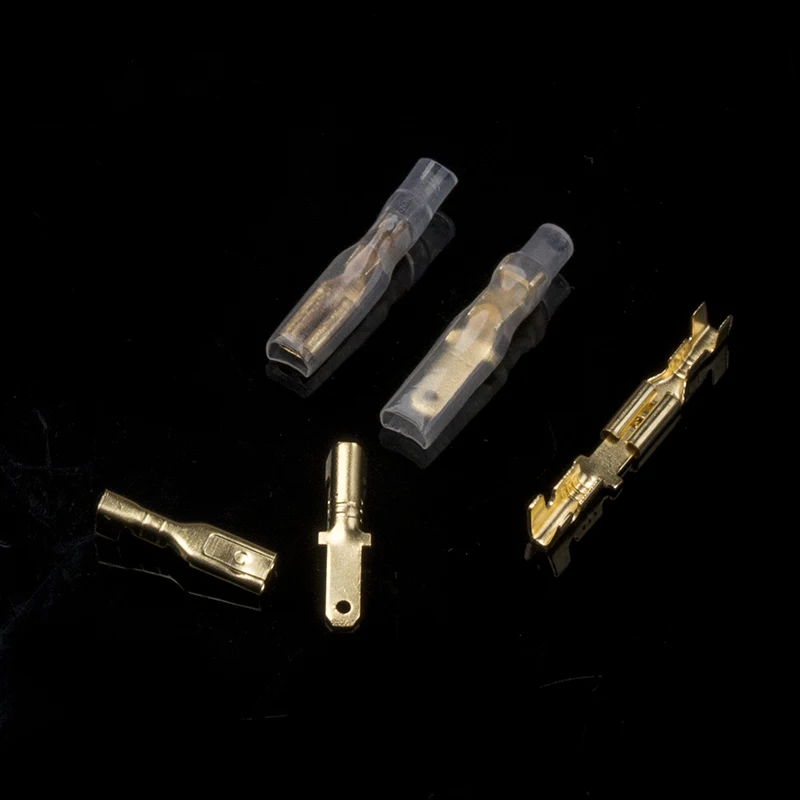 200/120/100pcs Female & Male Crimp Terminal Connector 2.8/4.8/6.3mm Insulated Car Speaker Electric Cable Crimp Terminal