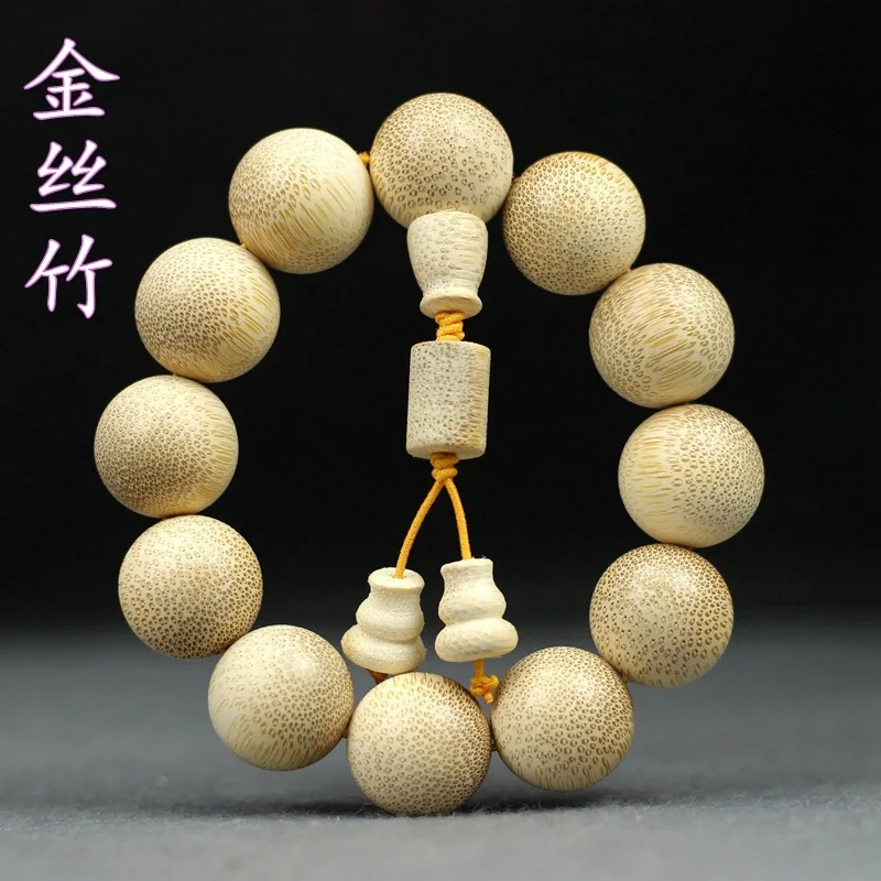 Natural Dragon Blood Golden Bamboo High-Density Small Hole 2.0 Beads Bracelet Single Ring Beads Men and Women Crafts Wholesale