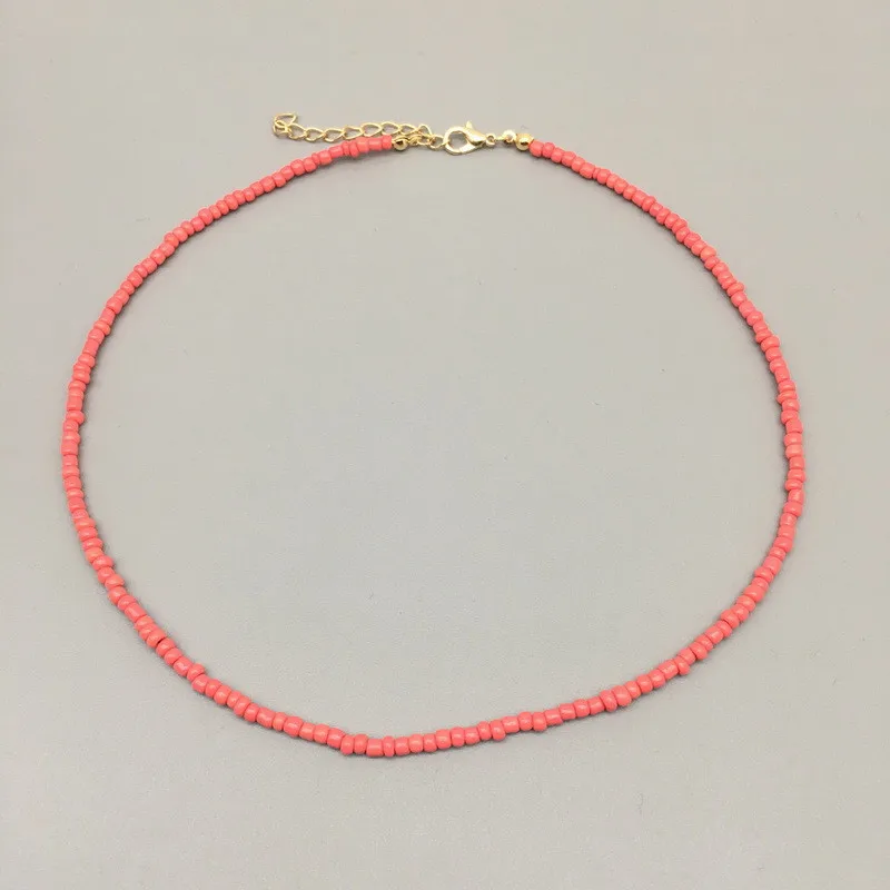 جديد بوهو المرأة الخرز المختنق قلادة سلسلة ملونة مطرز قلادة المرأة مجوهرات عزم الدوران قلادة هدية عيد ميلاد مجوهرات الحفلات #4