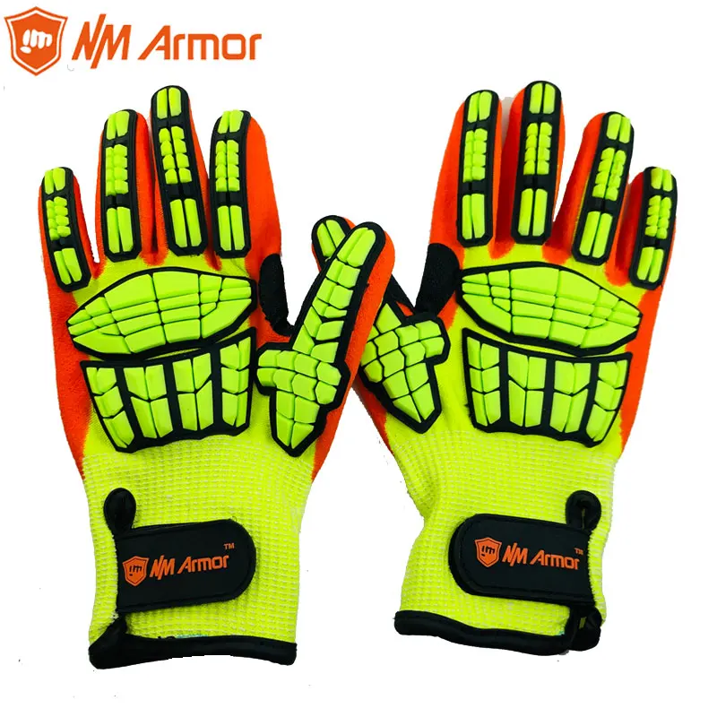 Anti Vibration Mechanic Safety Work Glove Cut Resistant Safety Multi-Task Working Gloves