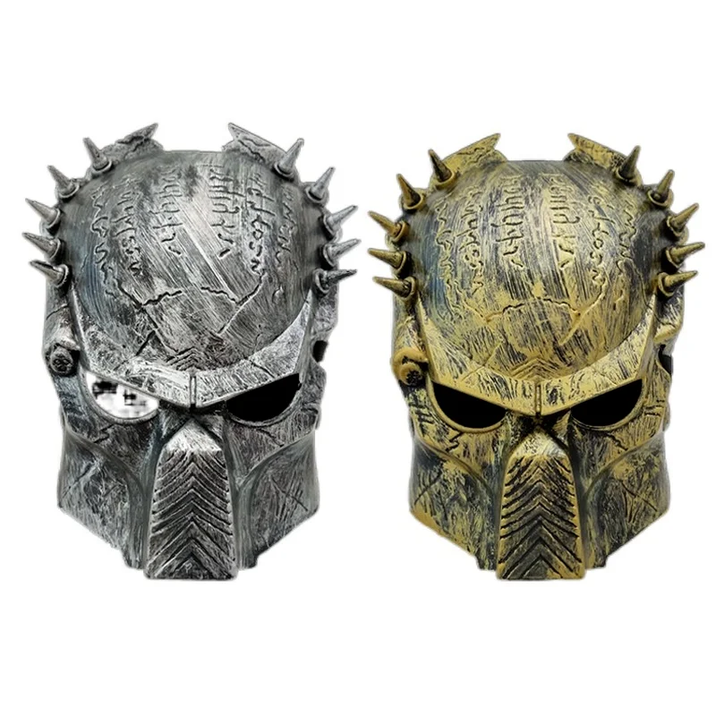 

Predator Mask Halloween Horror Mask Lone Wolf Mask Rivet Snap Iron Mask Anime Steampunk Cosplaying Cyborg Mask Predator Masque