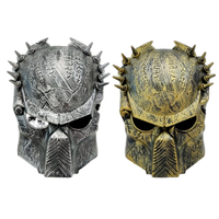 Predator Mask Halloween Horror Mask Lone Wolf Mask Rivet Snap Iron Mask Anime Steampunk Cosplaying Cyborg Mask Predator Masque