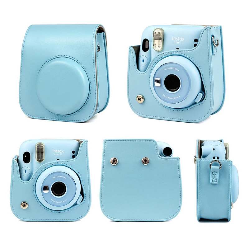 Fujifilm Instax Mini 11 Camera Accessory Artist Oil Paint PU Leather Instant Camera Shoulder Bag Protector Cover Case Pouch