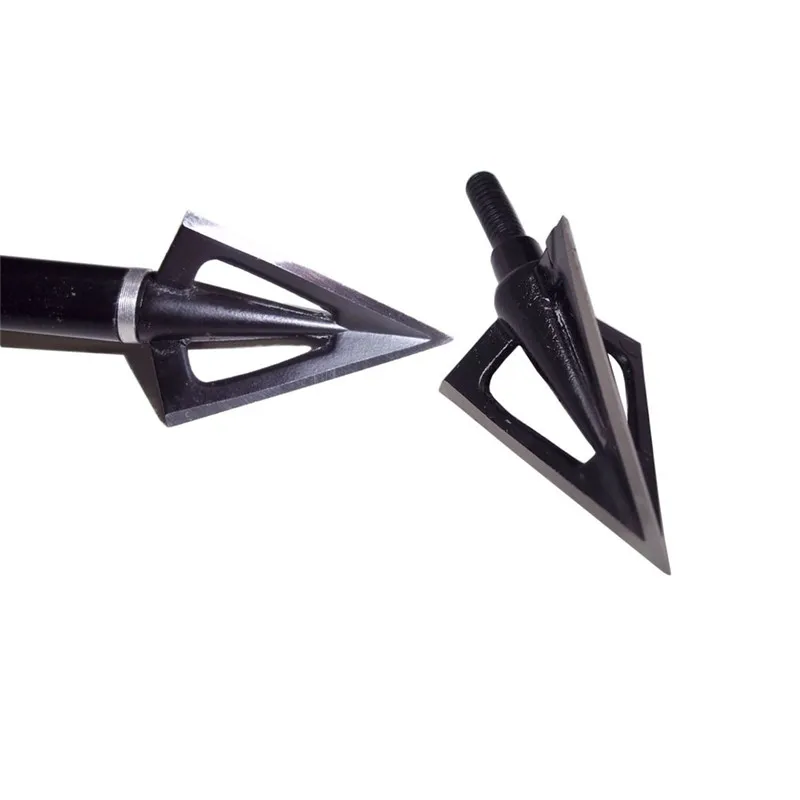 3/6/12pcs 100Gr Archery Blade Arrowhead Stainless Steel Broadhead 3 Blades Target Point Tips Hunting Arrow Accessory