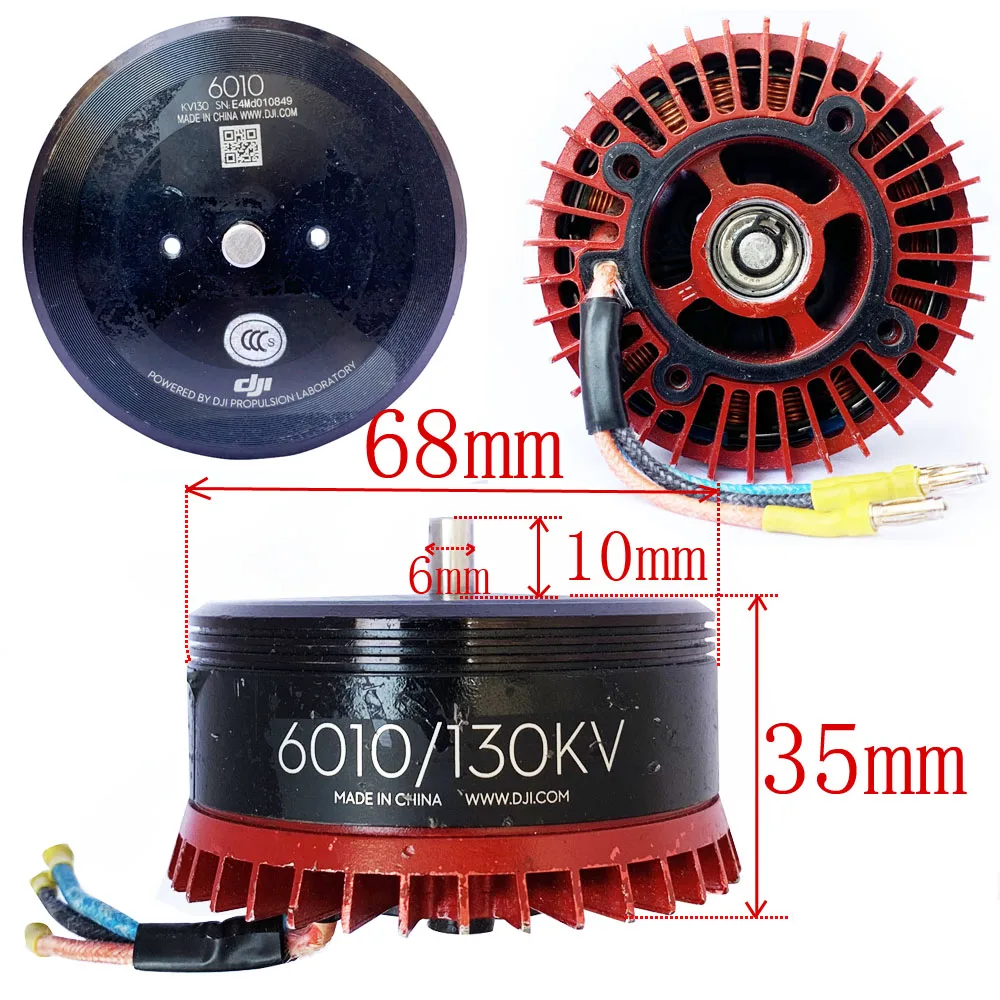 6010 Brushless Motor Drone Engine 130KV Plant Protection Brushless Engine Multi axis fixed wings UAV Outrunner Motor