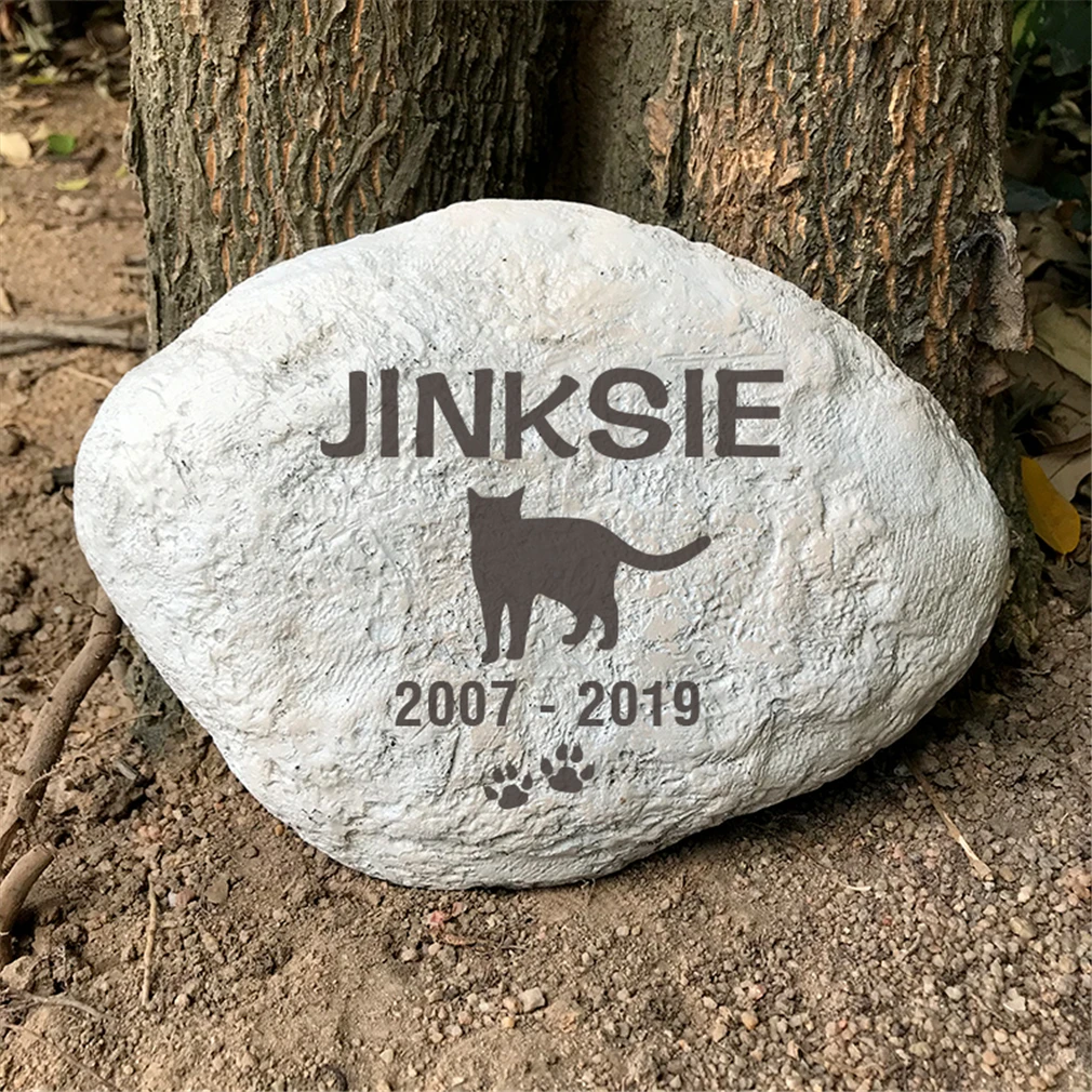 

Pet Memorial Stones Personalized Dog Memorial Stones Tombstones Outdoors or Indoors for Garden Backyard Grave Markers