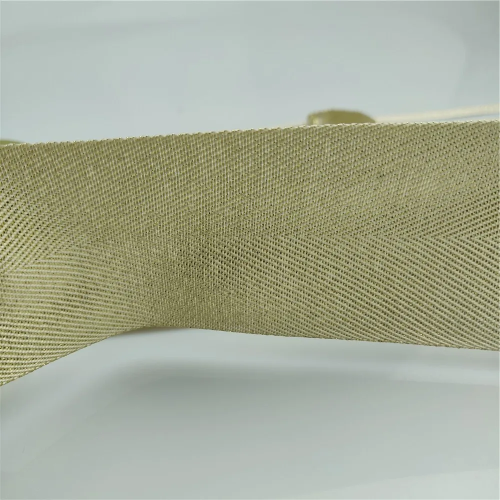 10-50mm larghezza Twill d\'oro nastro in poliestere fettuccia per rilegatura diagonale per progetti artigianali borsa fai da te nastro in Twill Lurex