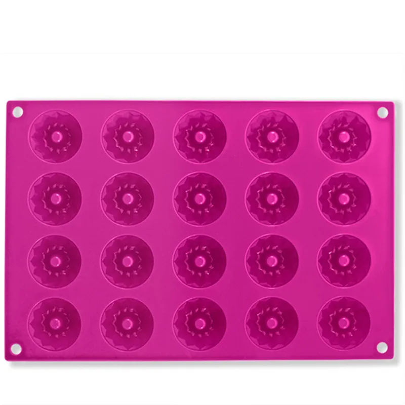 20cup 30*20cm Savarin(Dia 4cm) Silicone Cake Mold Mini Cake Pan Pudding Chocolate Mold Muffin Mould DIY Baking Tools