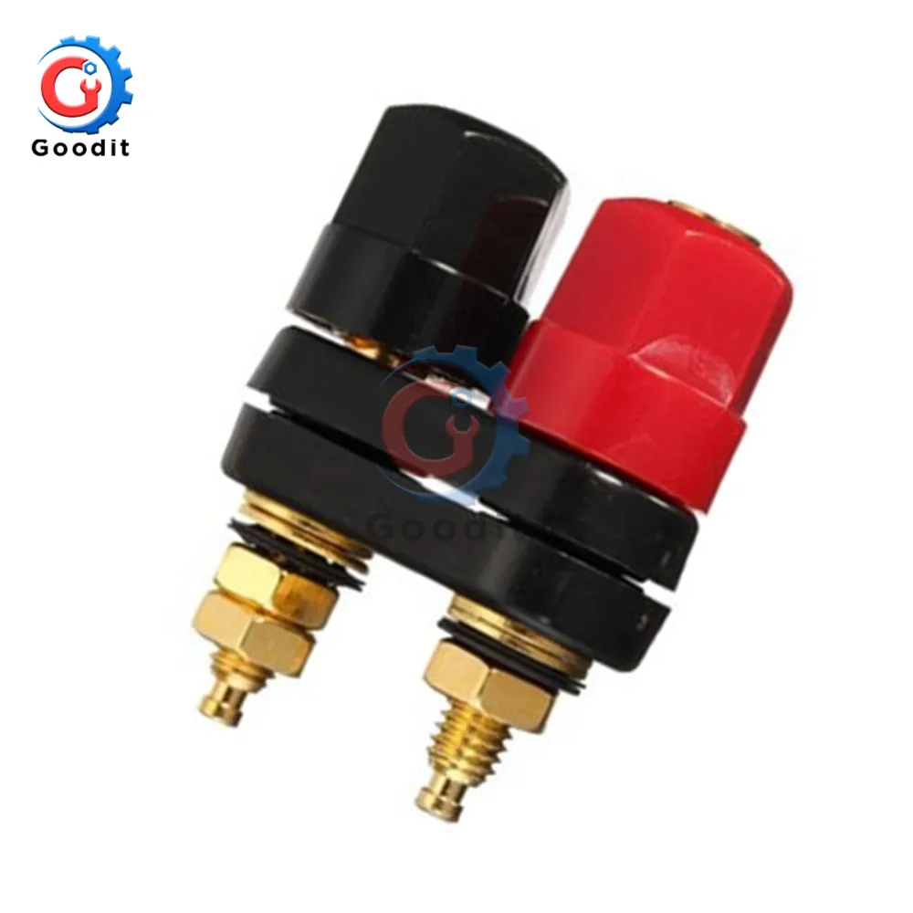 

5Pcs/Set Banana Plugs Couple Terminals Connector Amplifier Terminal Binding Post Banana Speaker Plug Jack Connector Terminal 4MM