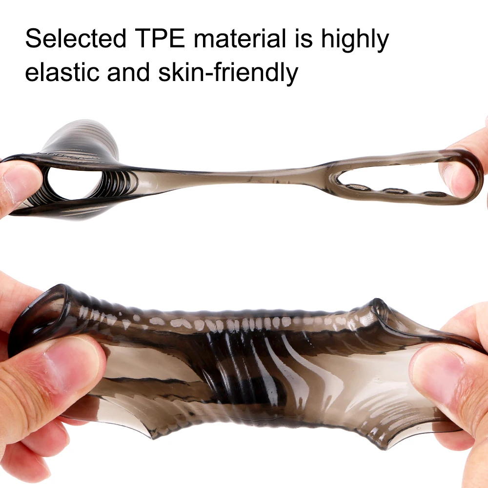 TPE Cock Ring Foreskin Correction Adults Products Reusable Male masturbation Penis Ring Delay Ejaculation Sex Toys for Man