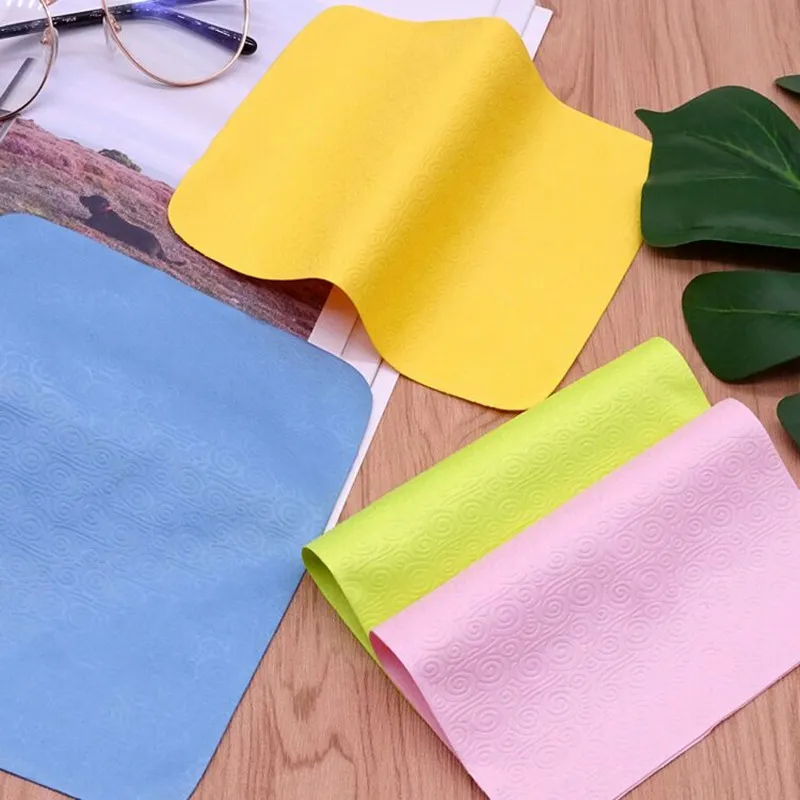 10 Pcs Chamois Glasses Cleaner Clouds Microfiber Glasses Cleaning Cloth For Lens Phone Screen Cleaning Wipes