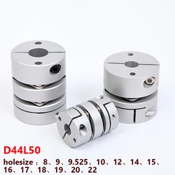 H6 Flexible Double Diaphragm Shaft Coupler D44L50 Coupling for Stepper Motor Encoder Ballscrew