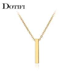 Stainless Steel Necklaces Minimalism Classic Fashion Style Men Chain Necklace For Women Jewelry Collar Pendant Gifts NEW