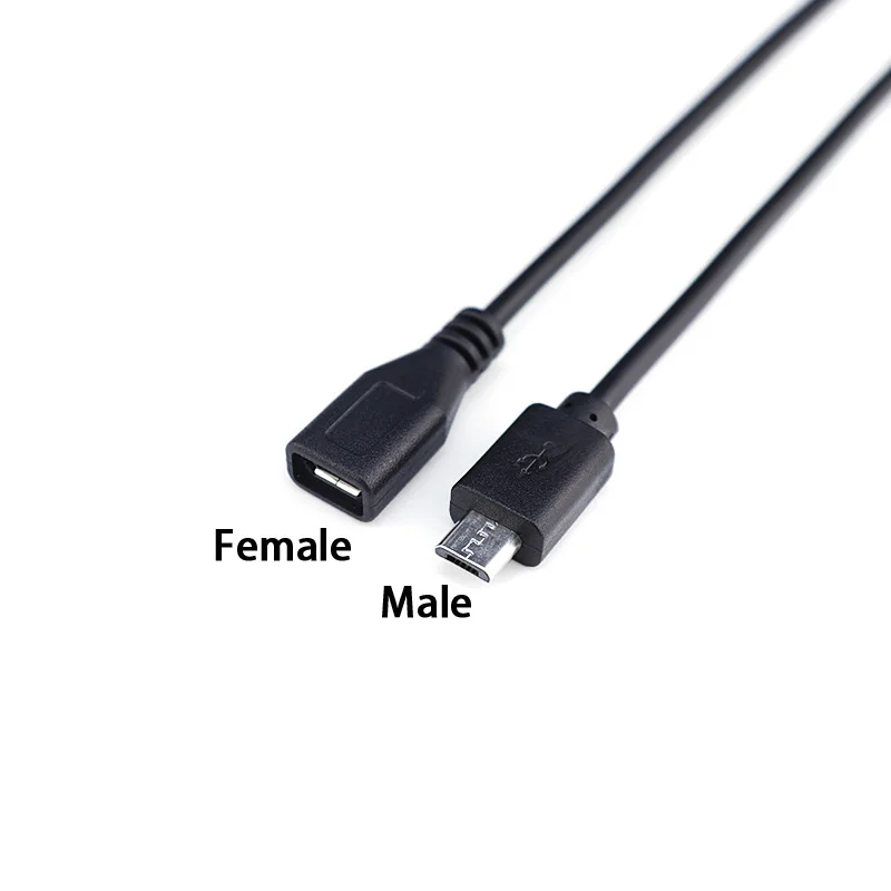 2Pin 4Pin Micro USB Male / Female to Open Wire 2 Core 4 Core Power Data Charging Cable Wire Connector