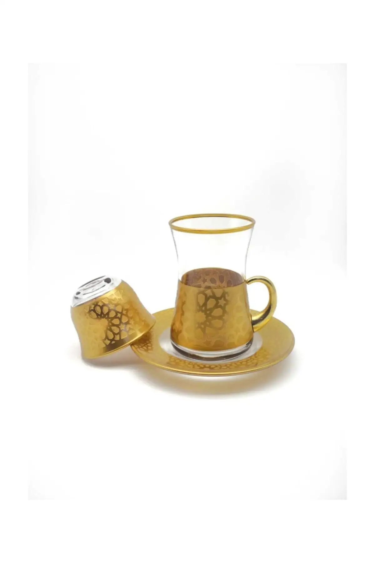 

Uras 18 Piece 6 Personality Decorative Tea Team English Tea Cup Glass Cup