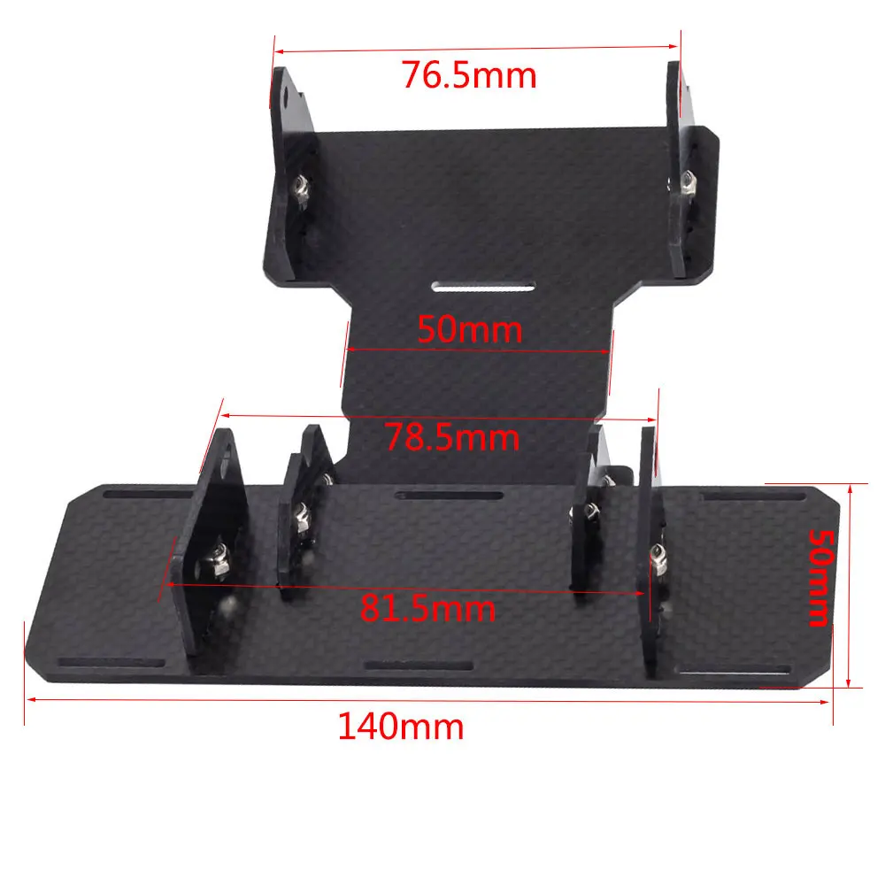 SCX10 Front Mounted Carbon Fiber Battery Plate for 1/10 Rc Crawler Car 90021 90022 90027 90046 90047 DIY Modified Upgrade