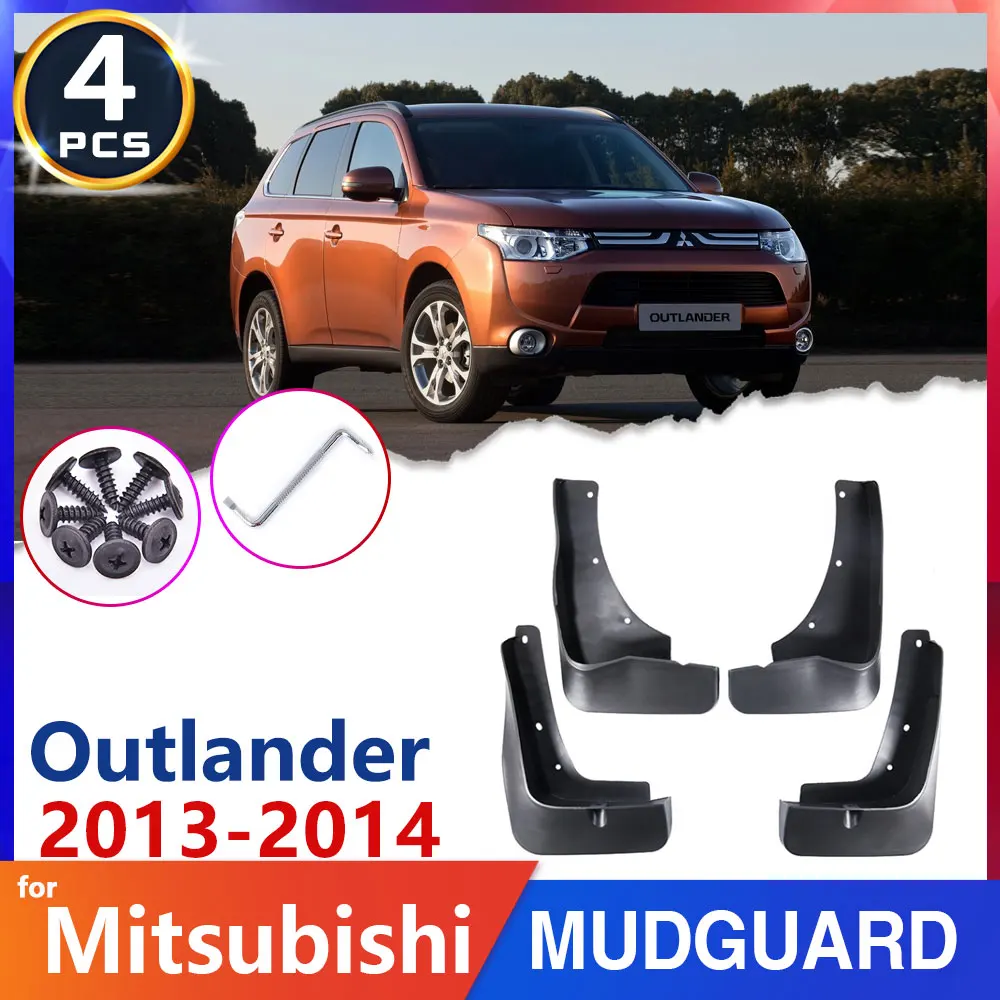 

Car Fender Mud Flap Mudguards for Mitsubishi Outlander 2013 2014 3rd 3 Gen Mudflaps Splash Guards Flaps Auto Accessories Goods