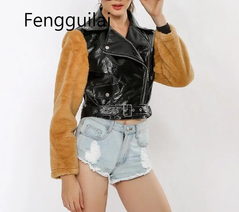 FENGGUILAI nuove donne primavera autunno Pu giacca in pelle Casual Slim Soft Moto Biker giacca in ecopelle cappotto femminile Basic Streetwea