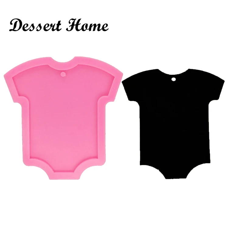 DY0062 DIY Baby jumpsuit shape epoxy resin molds Baby clothes mold for keychains jewelry