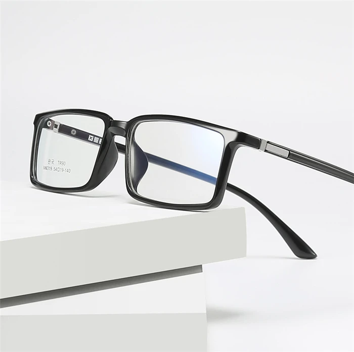 0 -0.5 -0.75 bis -6.0 blaues Licht blockiert Kurzsichtig keit Brillen Männer tr90 quadratische kurzsichtige Brille für Frauen – Detail 5