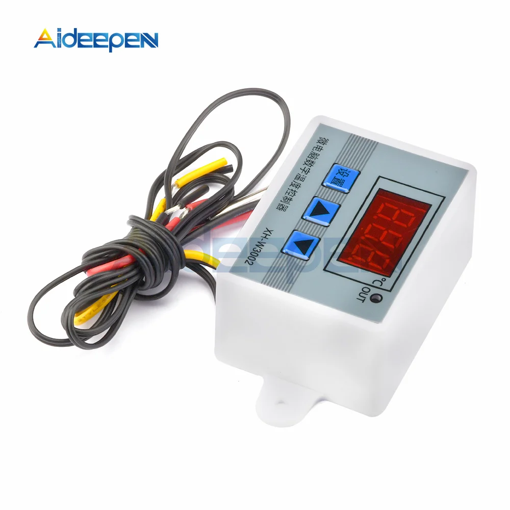 24V 36V 48V Professional W3002 Digital LED Temperature Controller 10A Thermostat Regulator XH-3002 DC 24V-60V