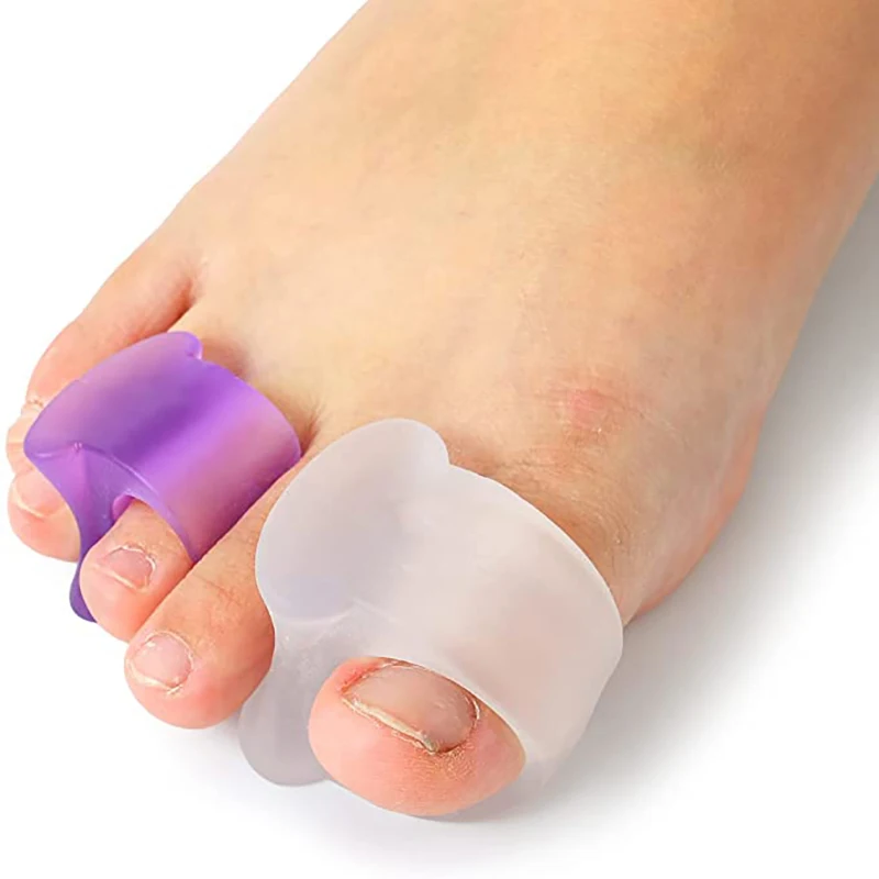 

4pcs=2 Pair Toe Silicone Bunion Guard Foot Care Orthopedic Toe Separators Finger Toe Separator Correction Pad Foot Care Tool