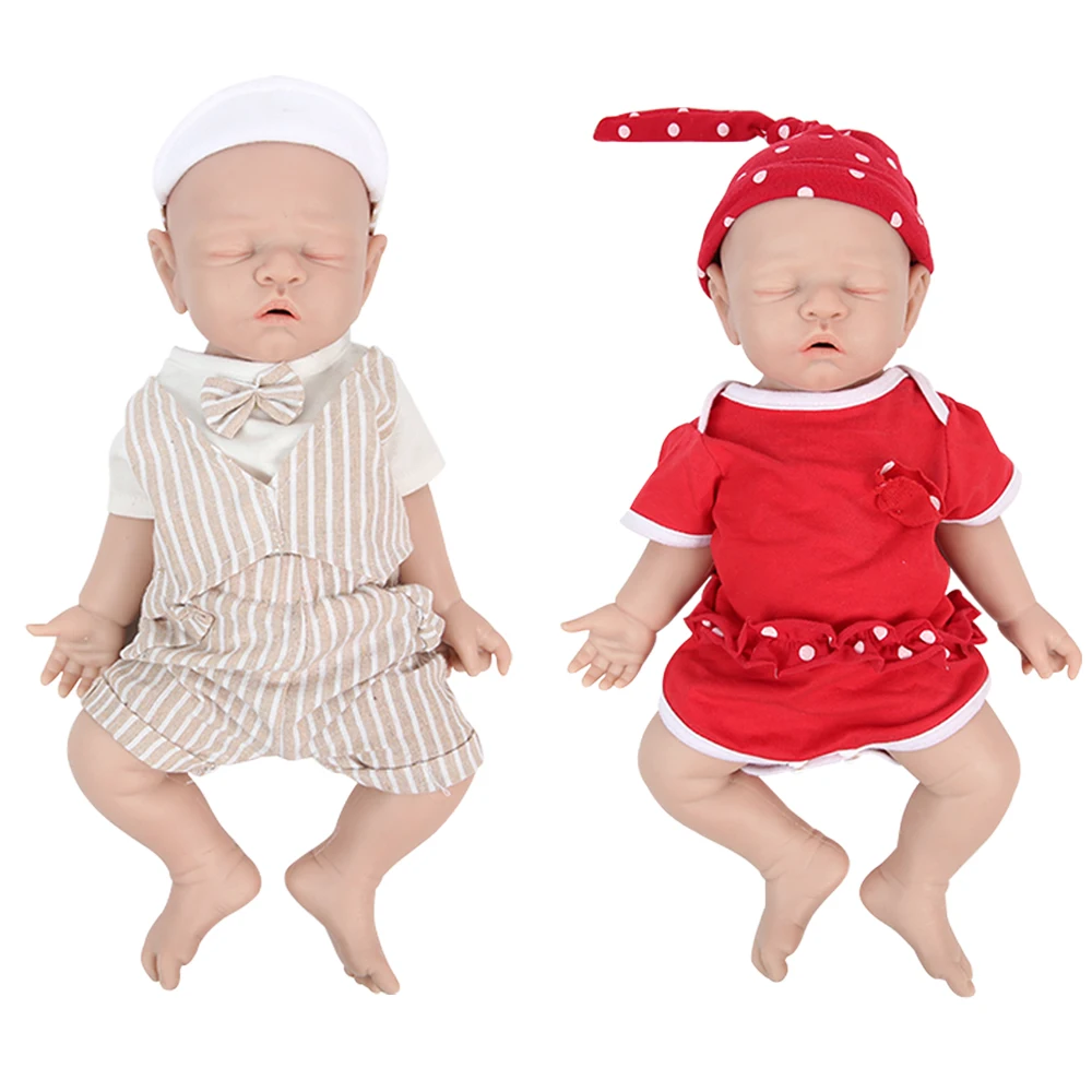 IVITA WG1528 16.92inch 2500g 100% Full Body Silicone Reborn Baby Dolls Realistic Reborn Soft Doll with Clothes for Children Toys