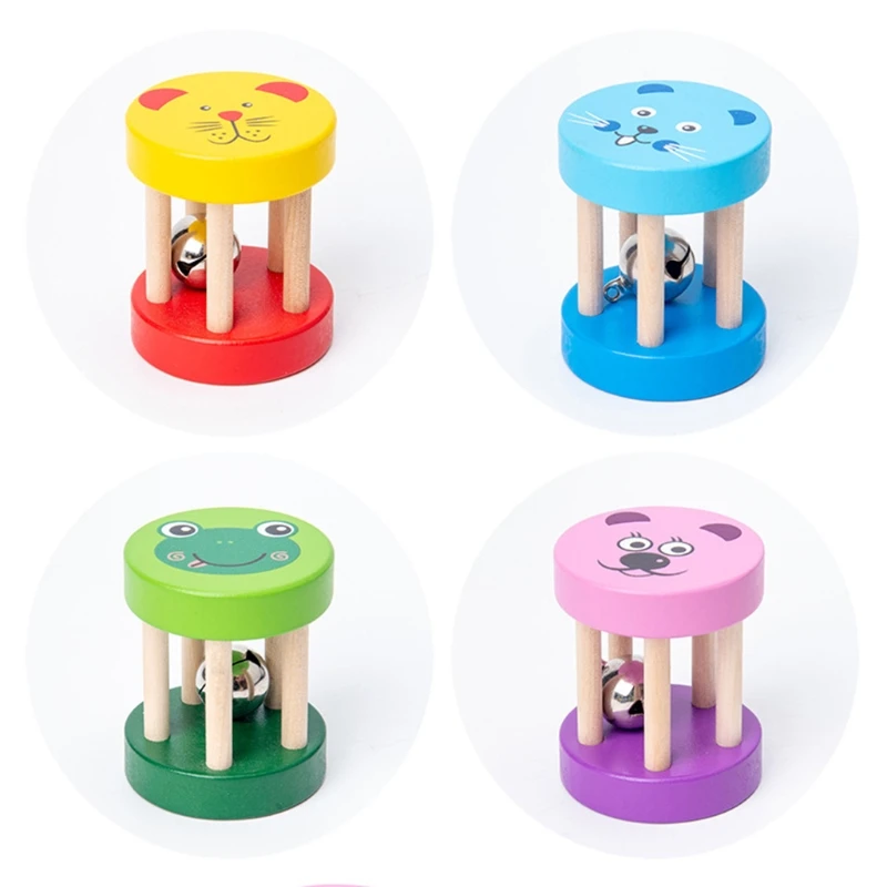 1PC Soft Interactive Toys Educational Baby Toys Baby Handbell Rolling Ball with Ring Shaking Bell Rattle Bath Toys with Music