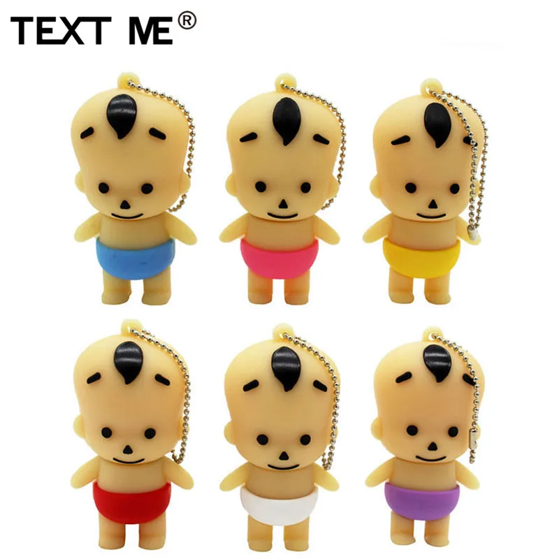 

TEXT ME cute pin yellow red purple withe colour Mini baby usb flash drive usb 2.0 4GB 8GB 16GB 32GB 64GB pendrive gift usb