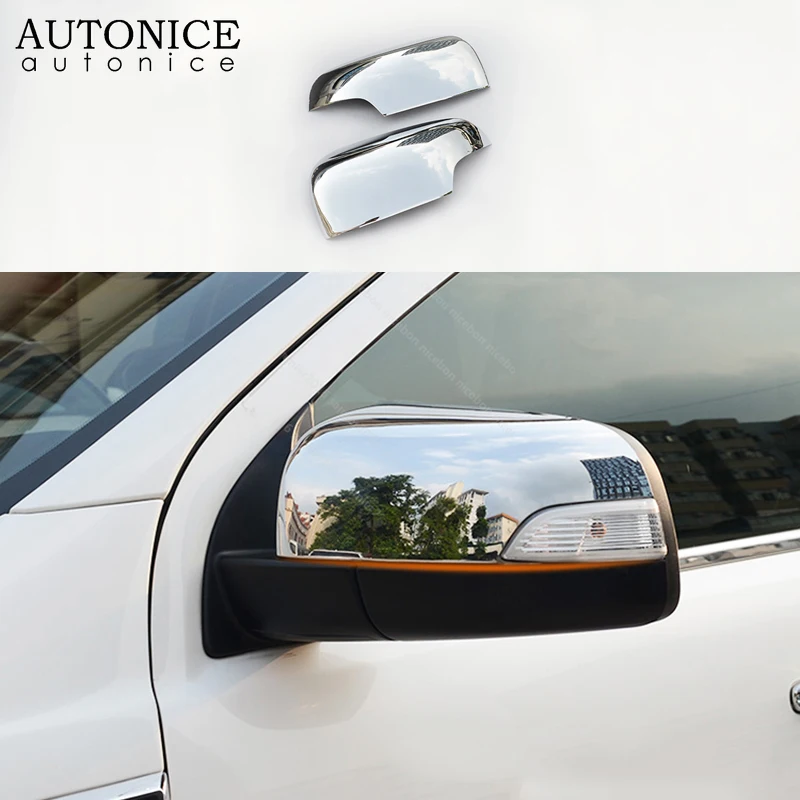 2pc Chrome Rear View Side Mirror Cover Trim for Ford Ranger Everest Endeavour Mazda BT-50 BT50 2015 2016 2017 2018 2019