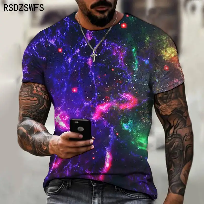 New Space Galaxy Planet Universe 3D printed Children\'s T-shirt kids Sky Star 3D printed cool tops boys girls fashion streetwear