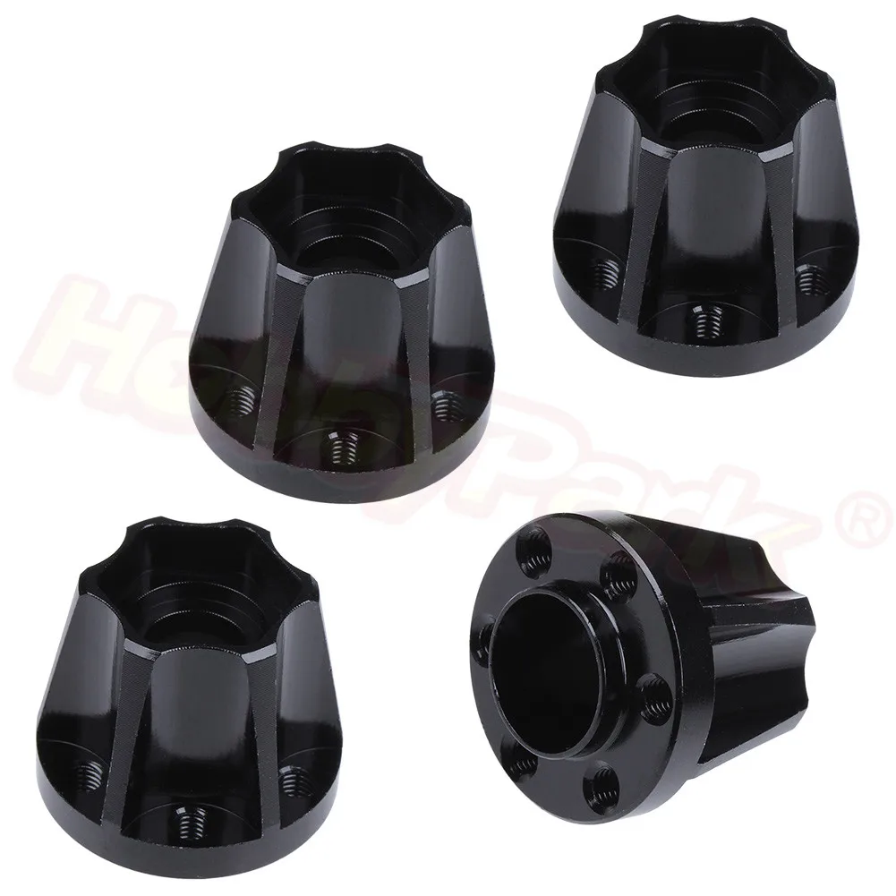 4 sztuk stopu aluminium 12mm Hex piasty koła rozszerzenie Adapter dla 1/10 gąsienica rc 1.9 \