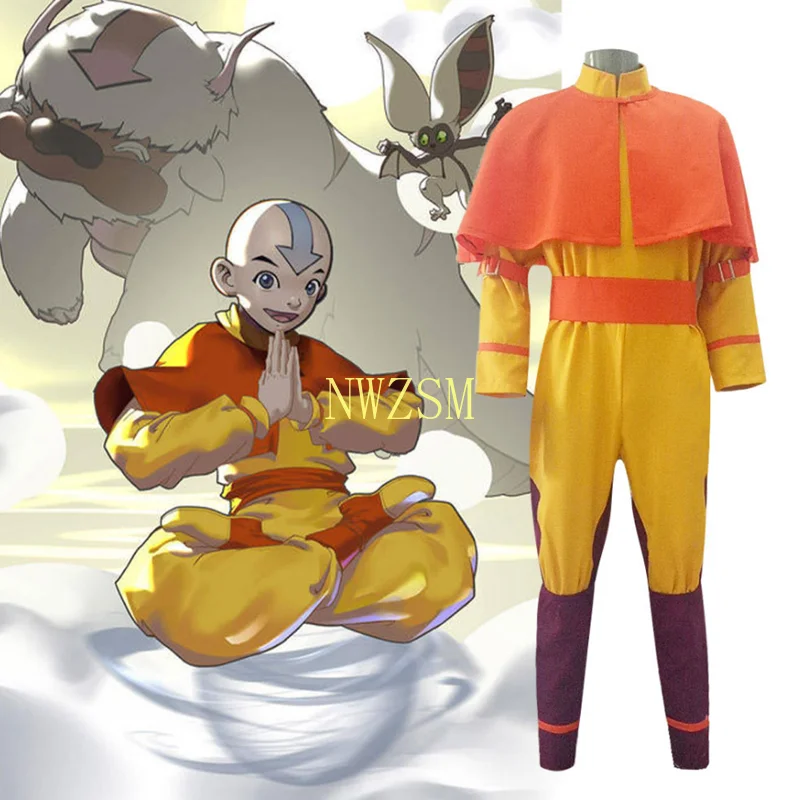 

Anime Game Avatar the last Airbender Avatar Aang Cosplay Costumes