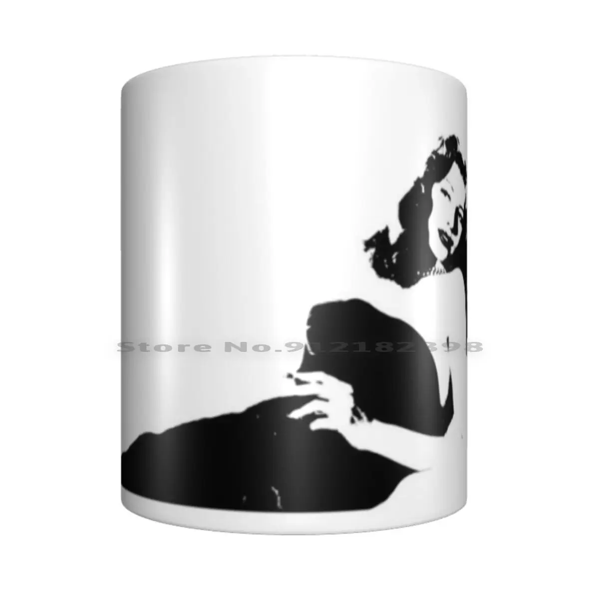 Rita Hayworth Black Ceramic Mugs Coffee Cups Milk Tea Mug Rita Hayworth Actress Movies Movie Star Classic Beauty Up Film