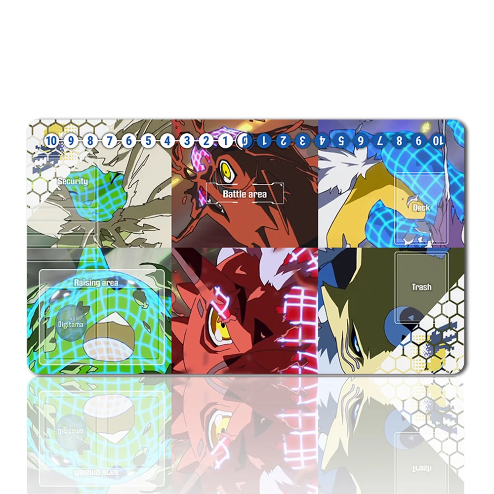 

81312871 - Board Game DTCG Playmat Table Mat Size 60X35 cm Mousepad Play Mats Compatible for Digimon TCG CCG RPG