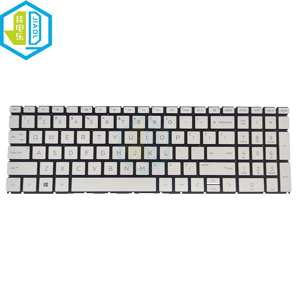 Imagem -05 - Inglês Teclado Substituição para hp Pavilion Prata M46255001 Hpm19n8 6037b0214801 15-er 15t-er Teclado de Computador us