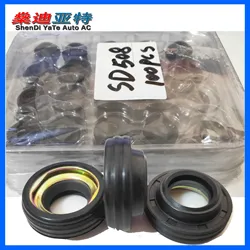 100pcs Auto A/C Compressor Shaft Seal Oil Seal Stamp For Daewoo V5 V7 Sanden SD508