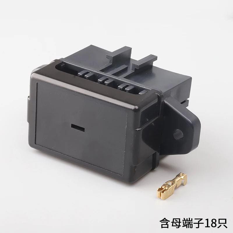 100 Set Double Row 9 Loop Road Medium Auto Relay Fuse Box With Terminal Insurance Holder For Electric Cars Connector BX2091-1