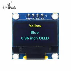 0.91 Inch 128x32 IIC I2C White/Blue OLED LCD Display DIY Module SSD1306 Driver IC DC 3.3V 5V For Arduino