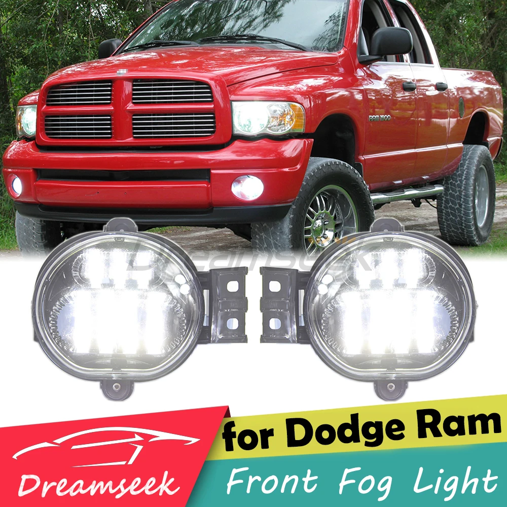 

LED Fog Light for Dodge Ram 1500 2500 3500 2002-2008 Front Bumper Lamp Bulb HB4 9006