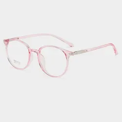 Round Glasses Frame Woman Men Glasses Retro Myopia Optical Frames Metal Clear lenses Black Gold   Eyeglasses Oculos 8125