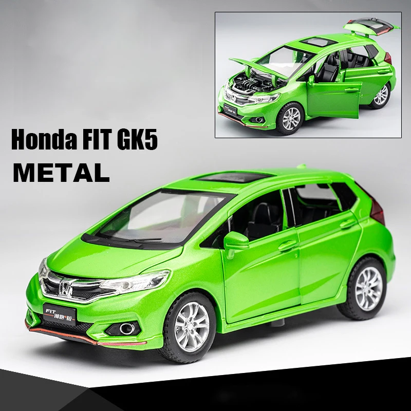 Honda Fit-1:32 Carro de brinquedo fundido de liga para crianças, modelo de carro, puxar, presente colecionável, metal, novo, 2020