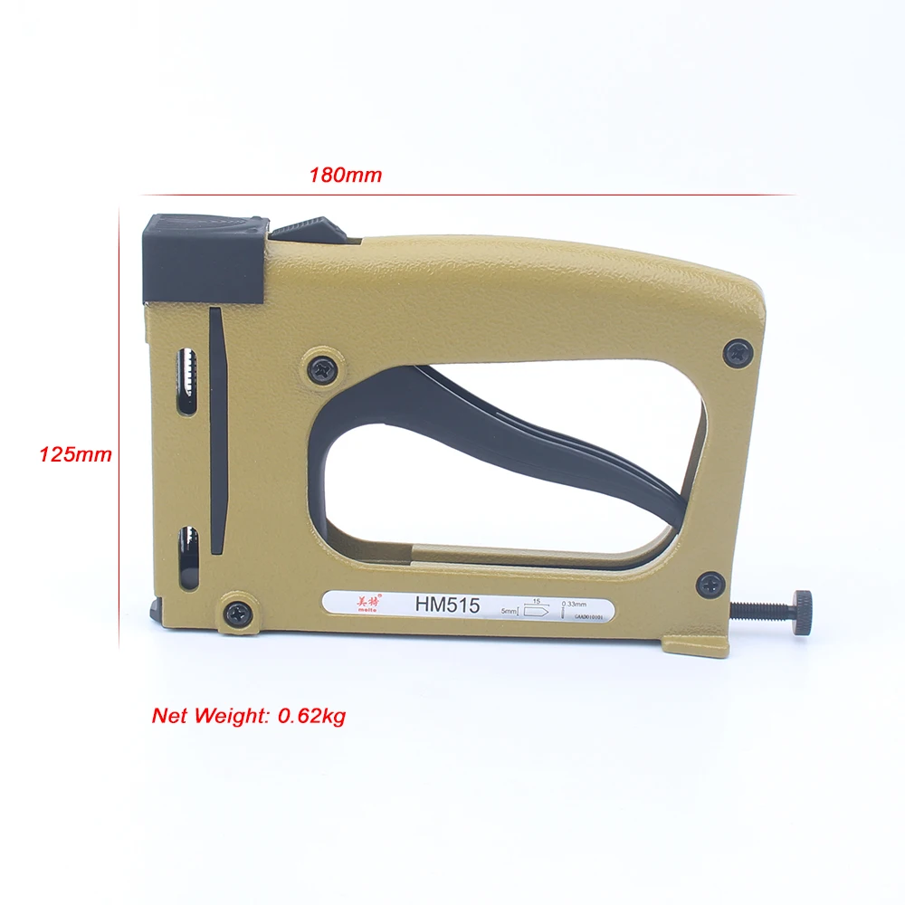 Meite HM515 Frame Gun Nailer, unhas manuais, Flex Point Tacker, Framing Pin Grampeador, 1000pcs