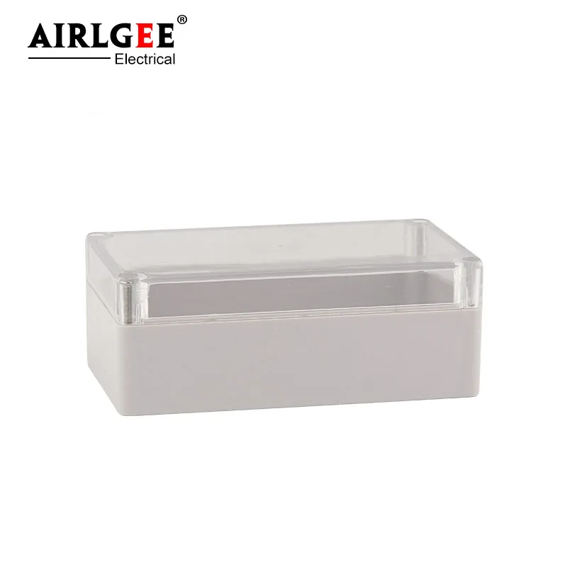 158x90x60mm high quality transparent cover electronic waterproof engineering box ABS plastic shell junction box