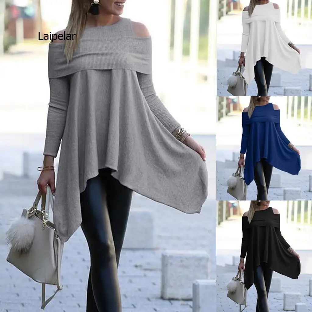 

Women Mesh Net Blouse Sheer Long Sleeve Ladies Shirt Black Front Solid Long Sleeve Irregular Sweatshirt Loose Print Pullover Top